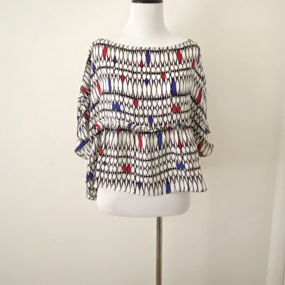 Stone cold fox Harlow blouse in Kloss print XS/S